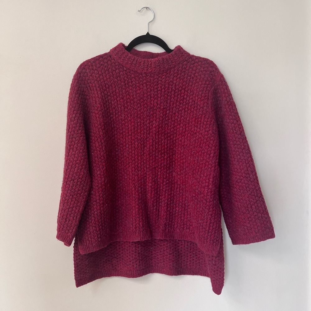 Rachel Roy Burgundy Knit Sweater